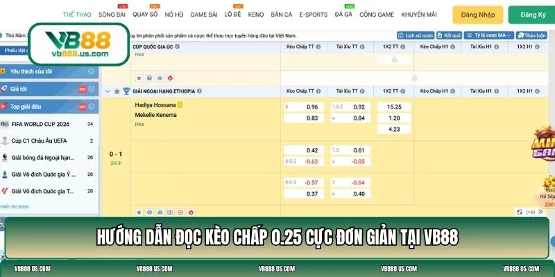 chấp 1/4 trái là sao