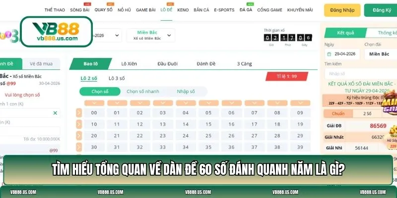 dàn đề 60 số đánh quanh năm